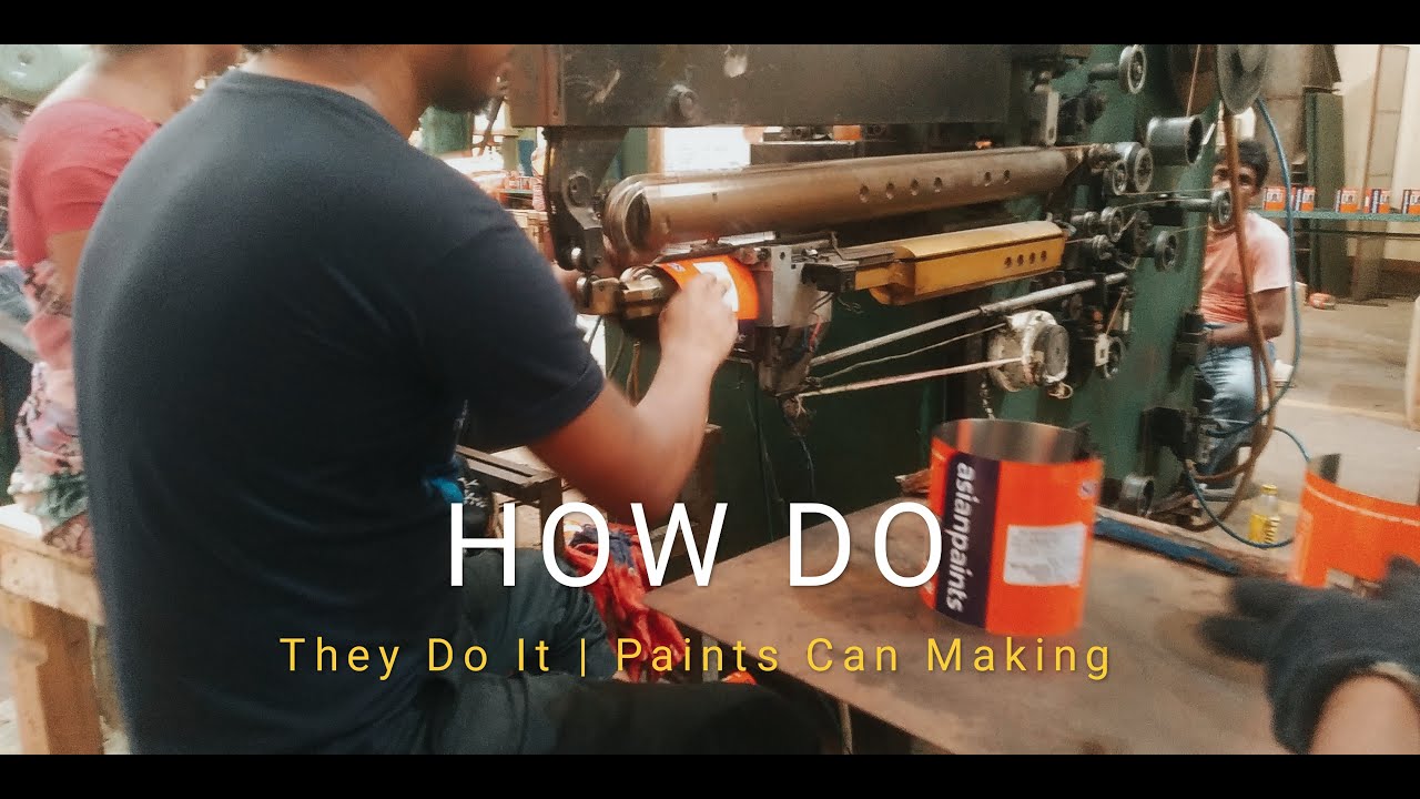 This is how paints can are made in factory।asian paints can manufacturing।MyBoring Content
