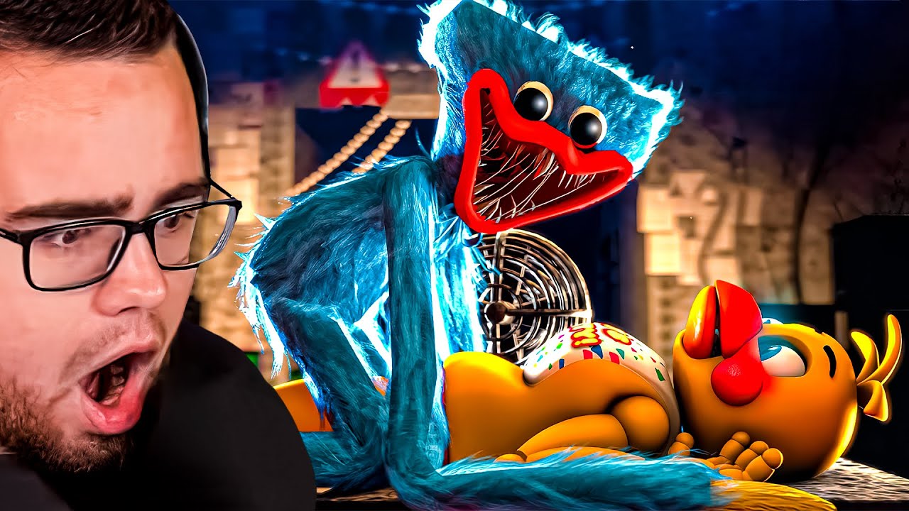Did HUGGY WUGGY Fight The FNaF Animatronics?! (Reaction)