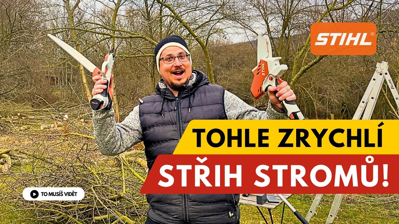 Rychlejší STŘIH ovocných stromů – Test AKU nářadí Stihl v terénu!