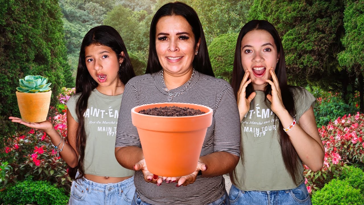 Invité a ISA Y NATI a mi JARDÍN 🪴🪴