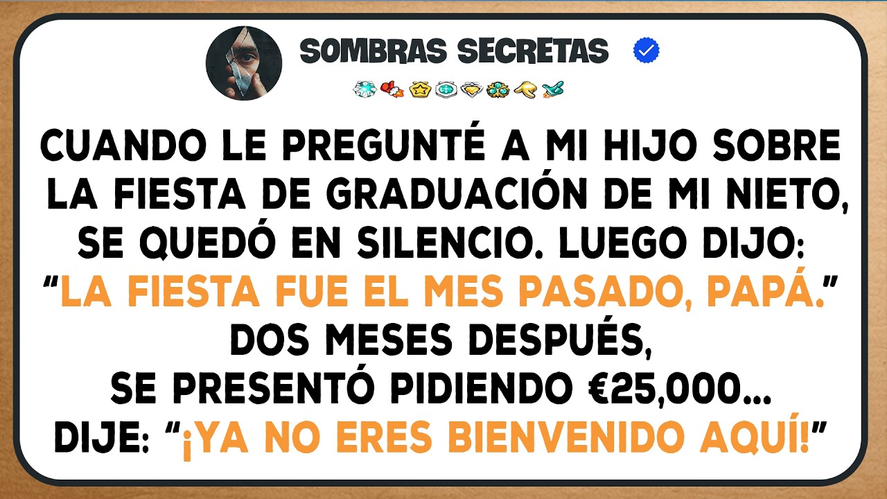Pagué 228 Mil Dólares Manteniendo A La Familia De Mi Hijo. Cambió La Fecha De La Fiesta Para Que ...