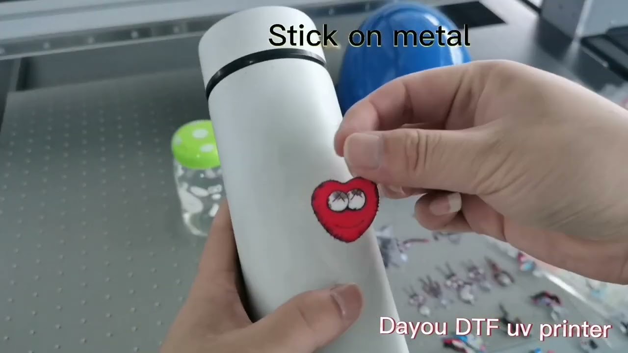 Digital dtf crystal label sticker AB film uv printer application