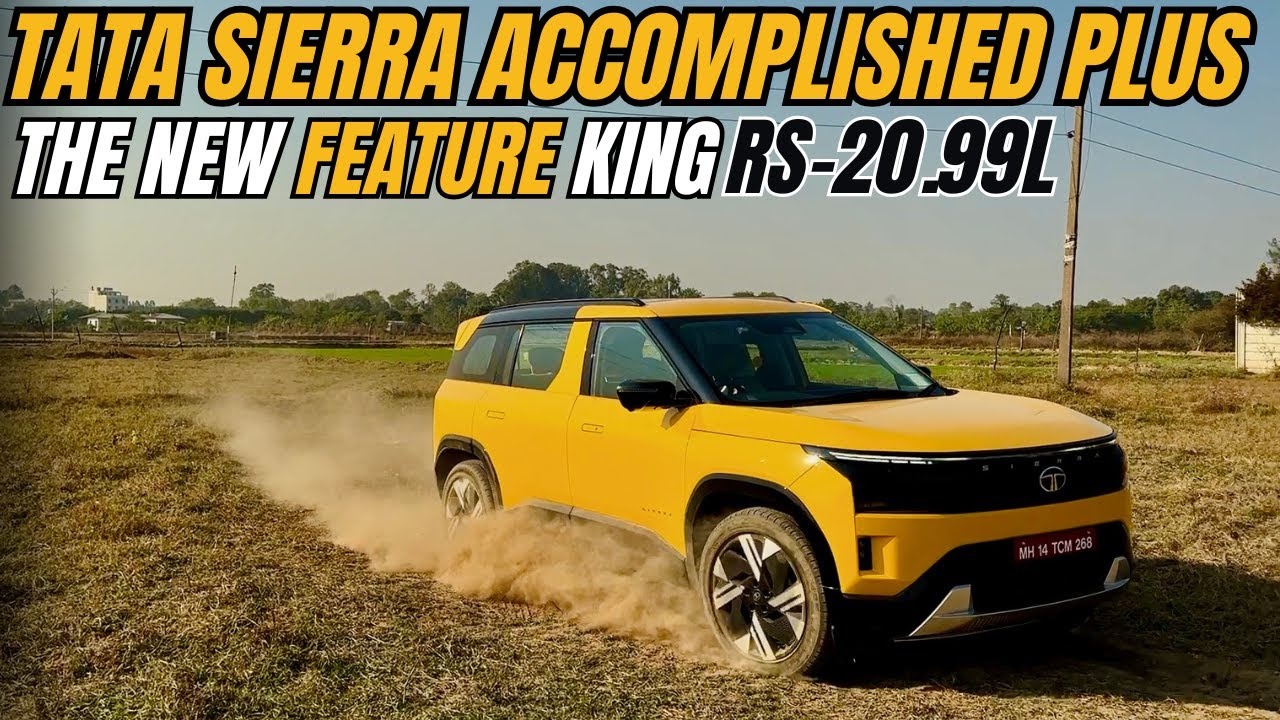Tata Sierra - Top Model Rs-20.99 Lakhs -THE NEW FEATURE KING🔥 ! #tatasierra 