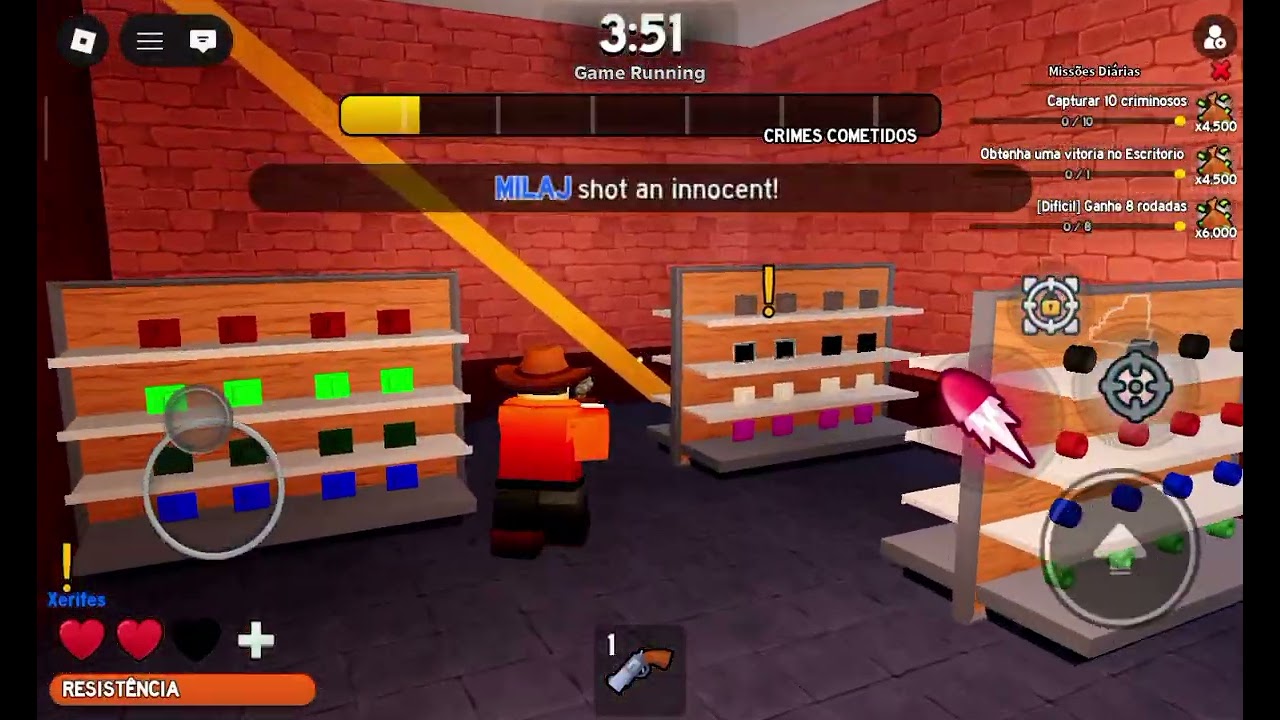 Eu jogando roblox 