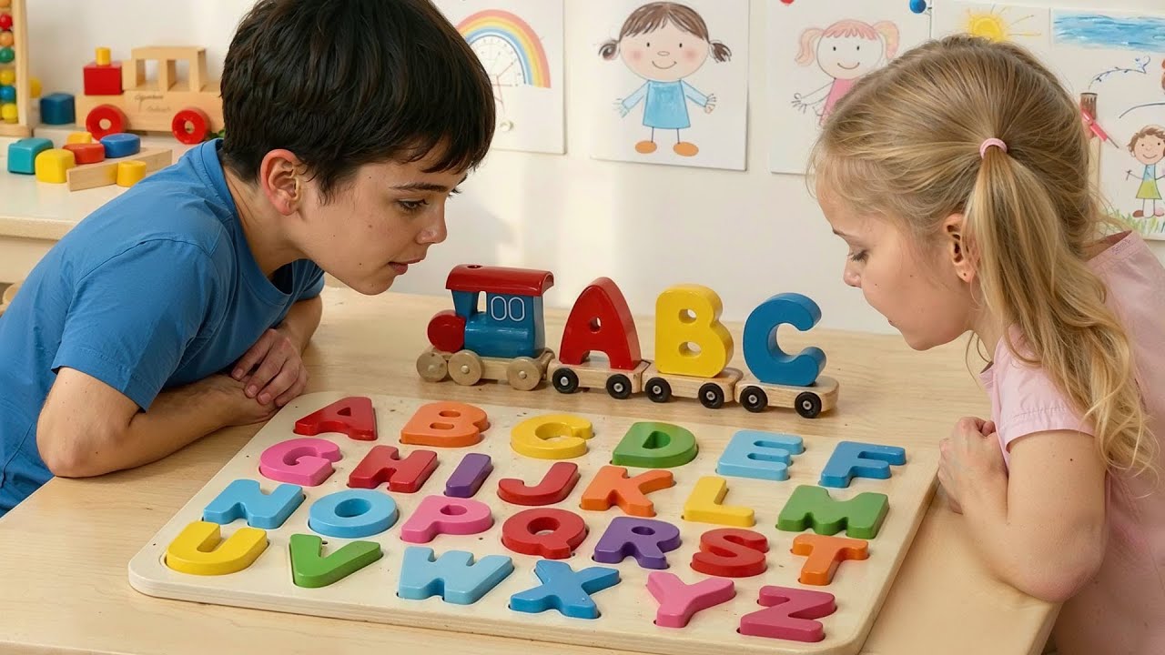 Изучайте алфавит с помощью Puzzle!