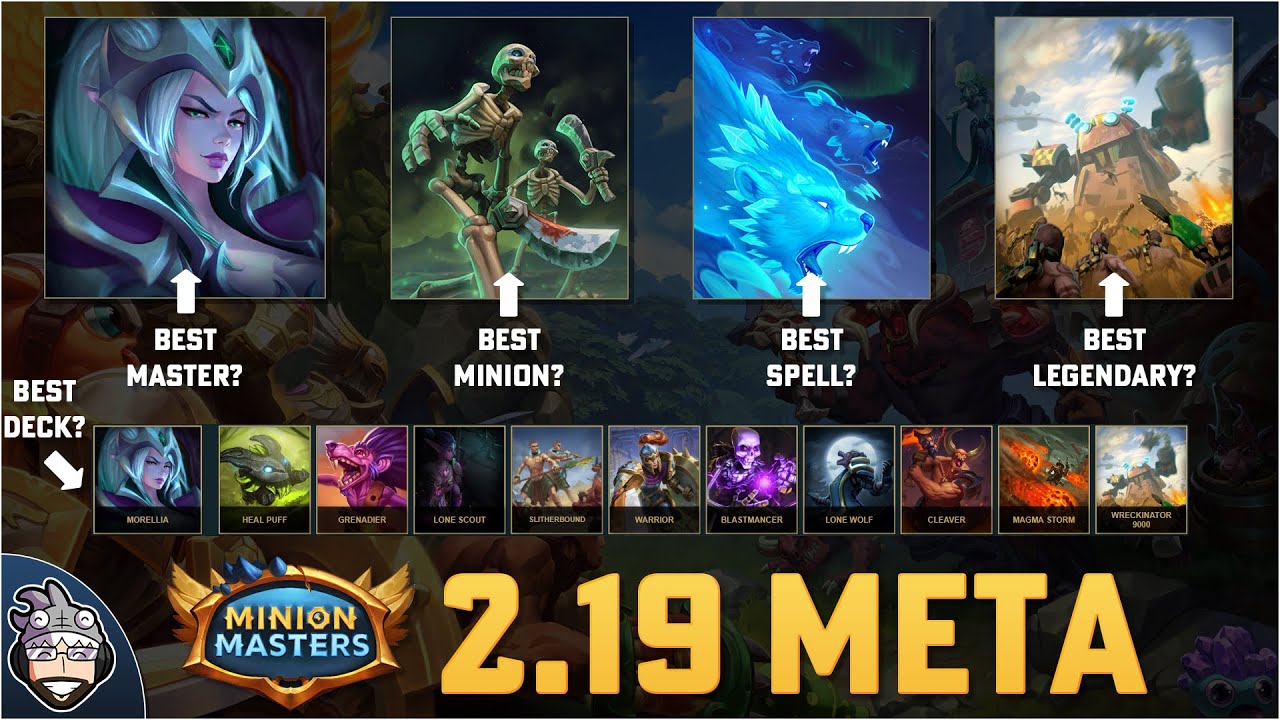 Best Deck? - Best Master? - Best Legendary? - Best Card? - Minion Masters Meta Review - 2.19