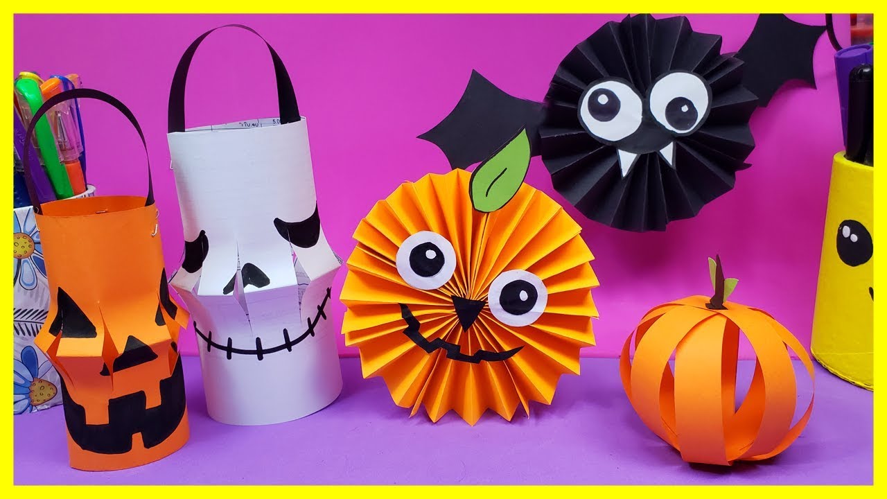 MANUALIDADES DE PAPEL PARA HALLOWEEN - ✂️ Crafty DIY Reciclaje 🎃 Halloween Craft