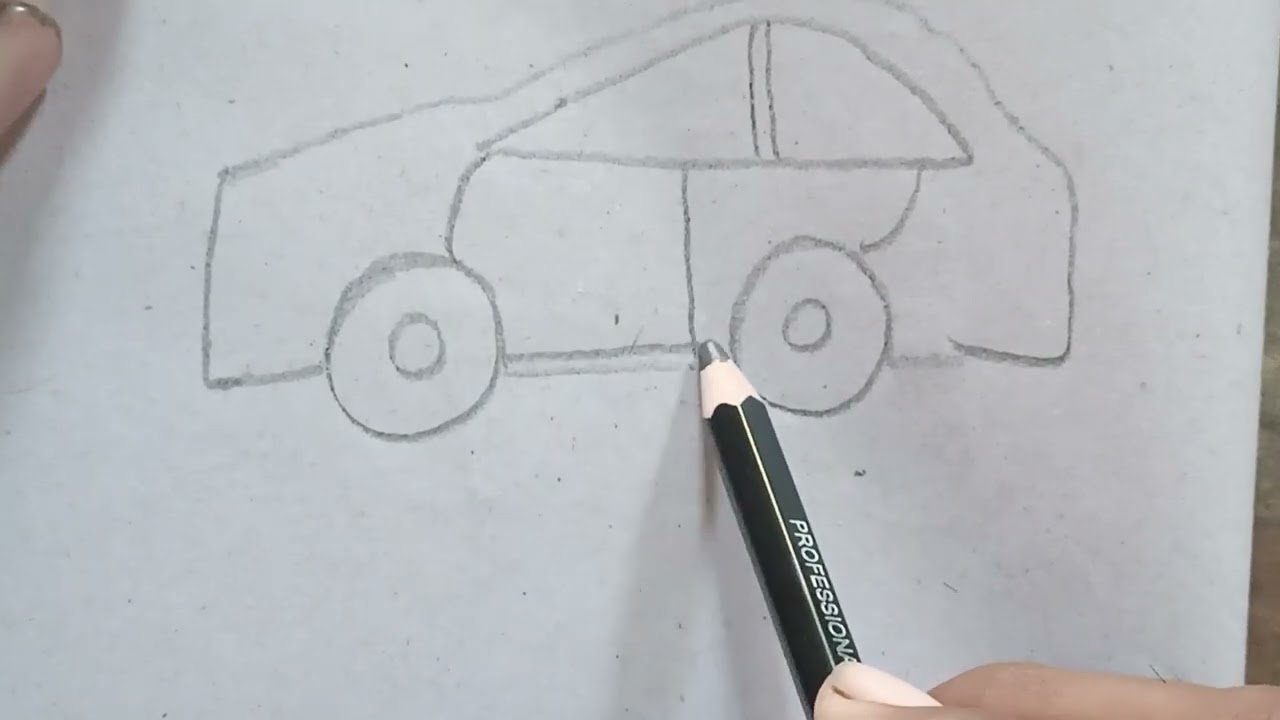 How to draw a beautiful car 🚗🚨#drawing #easyhouse #automobile #childrensart 😁😍☺️