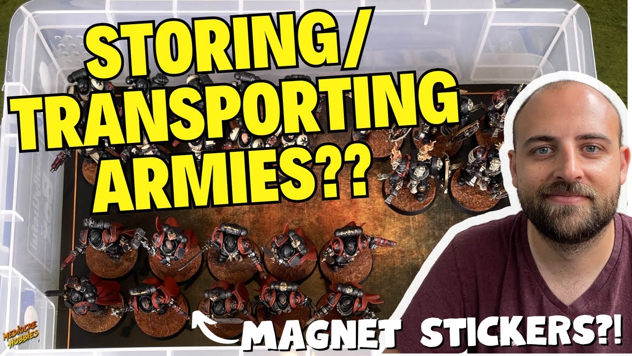 Best way to store and transport your models for Warhammer + other table top games! Updated version!