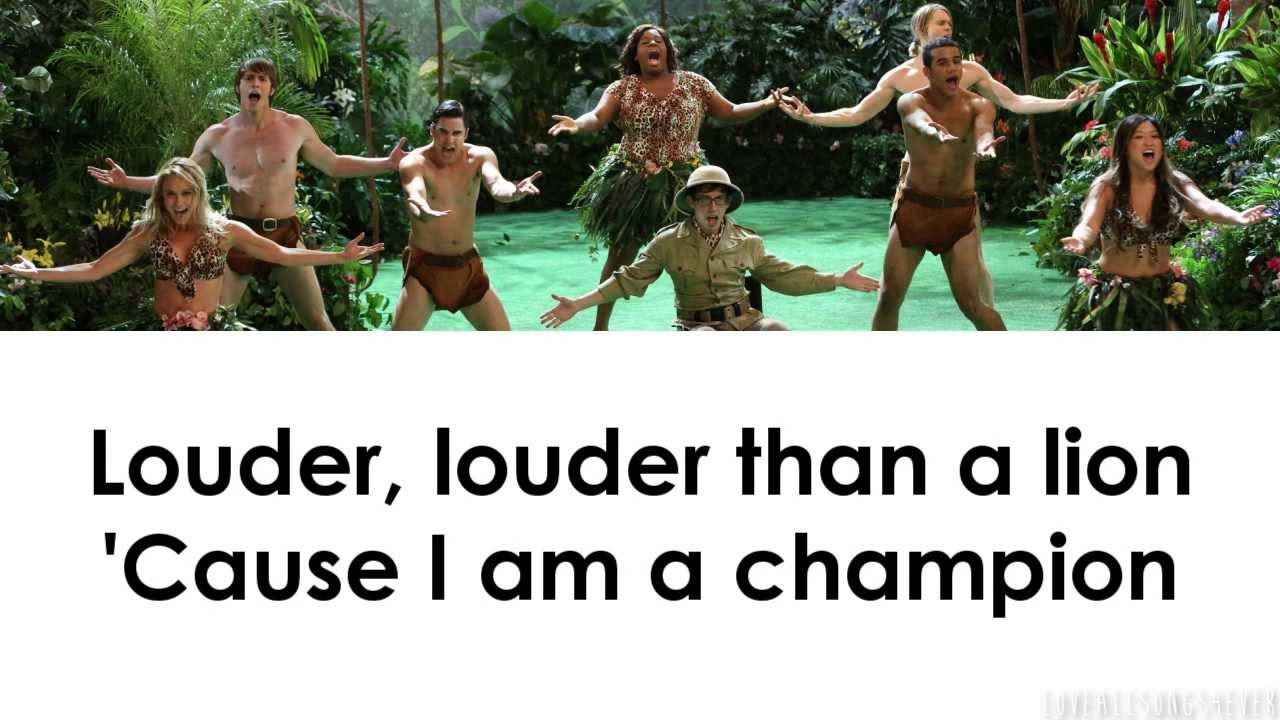 Glee - Roar (Lyrics)