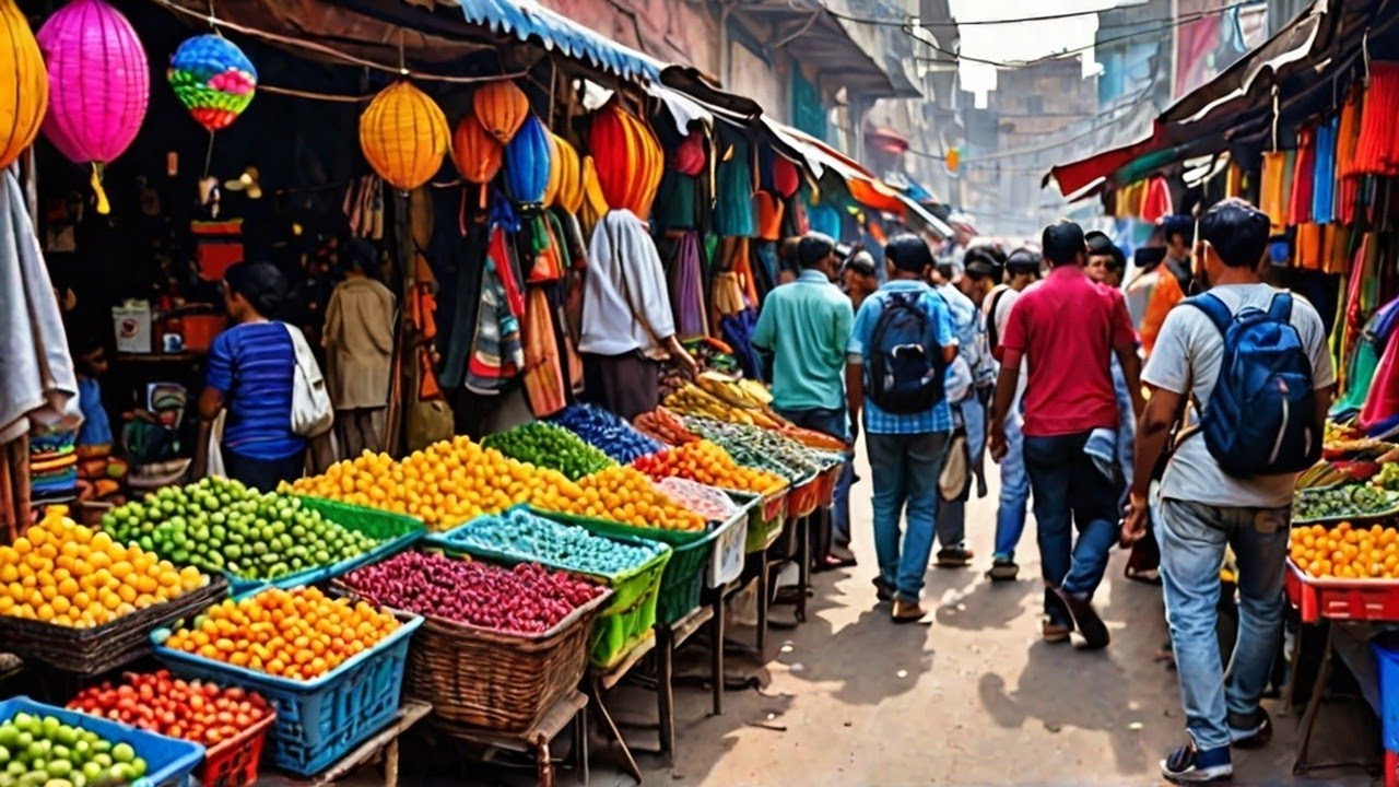 Walking tour of Old Delhi India, Ghadi Market, India walk tour