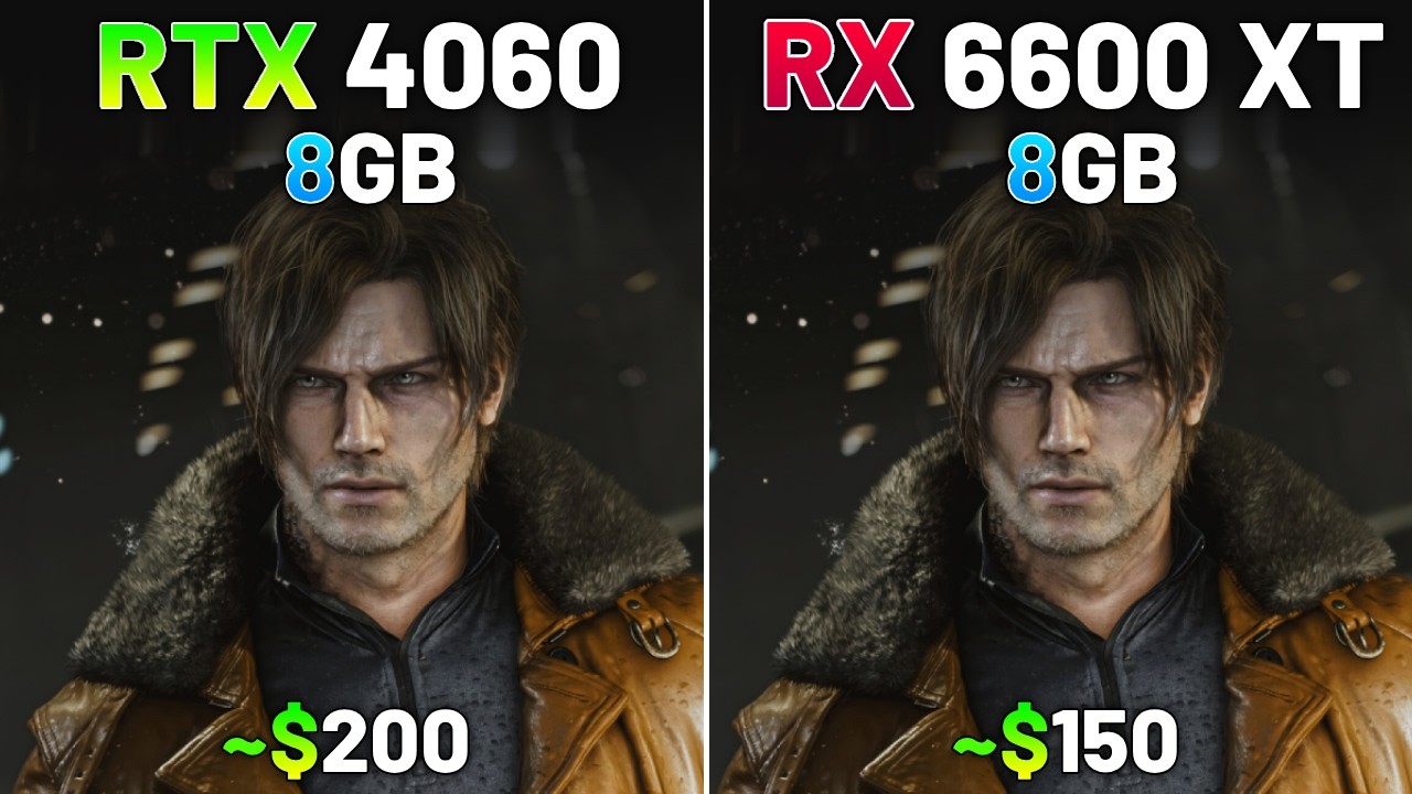 RTX 4060 vs RX 6600 XT в 2026 году | Тест в 14 играх | 1080p