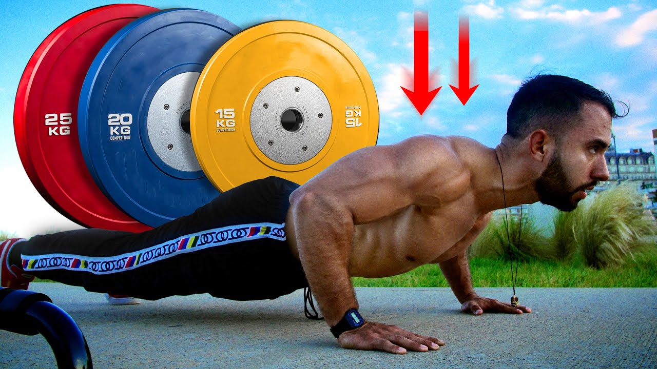 ¿Cuánto PESAS en las FLEXIONES? (Lo PROBAMOS!) #viral #pushups #fitness #gym #calisthenics