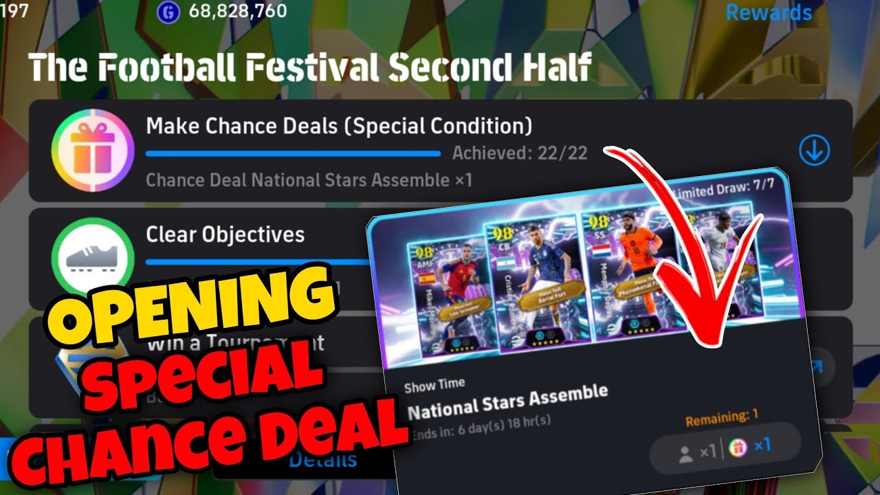 Opening Showtime Special Chance Deal in eFootball 2026 &bull; How to get Special Chance Deal?