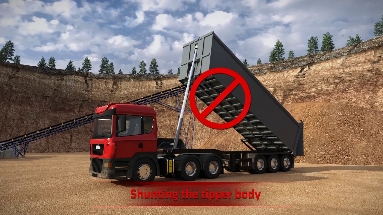 How to operate a tipper - avoid serious accidents