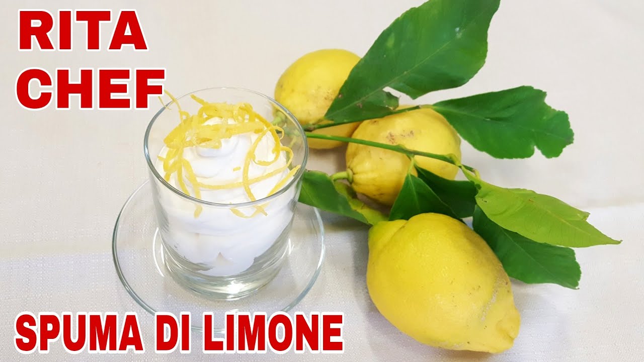 SPUMA DI LIMONE🍋RITA CHEF | Un fresco e delicato fine pasto.