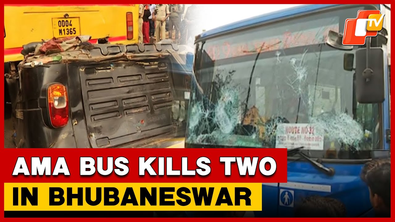 Ama Bus Rams Auto-Rickshaw At Bhubaneswar Rupali Square, Two Killed; Driver, Conductor Abscond | OTV