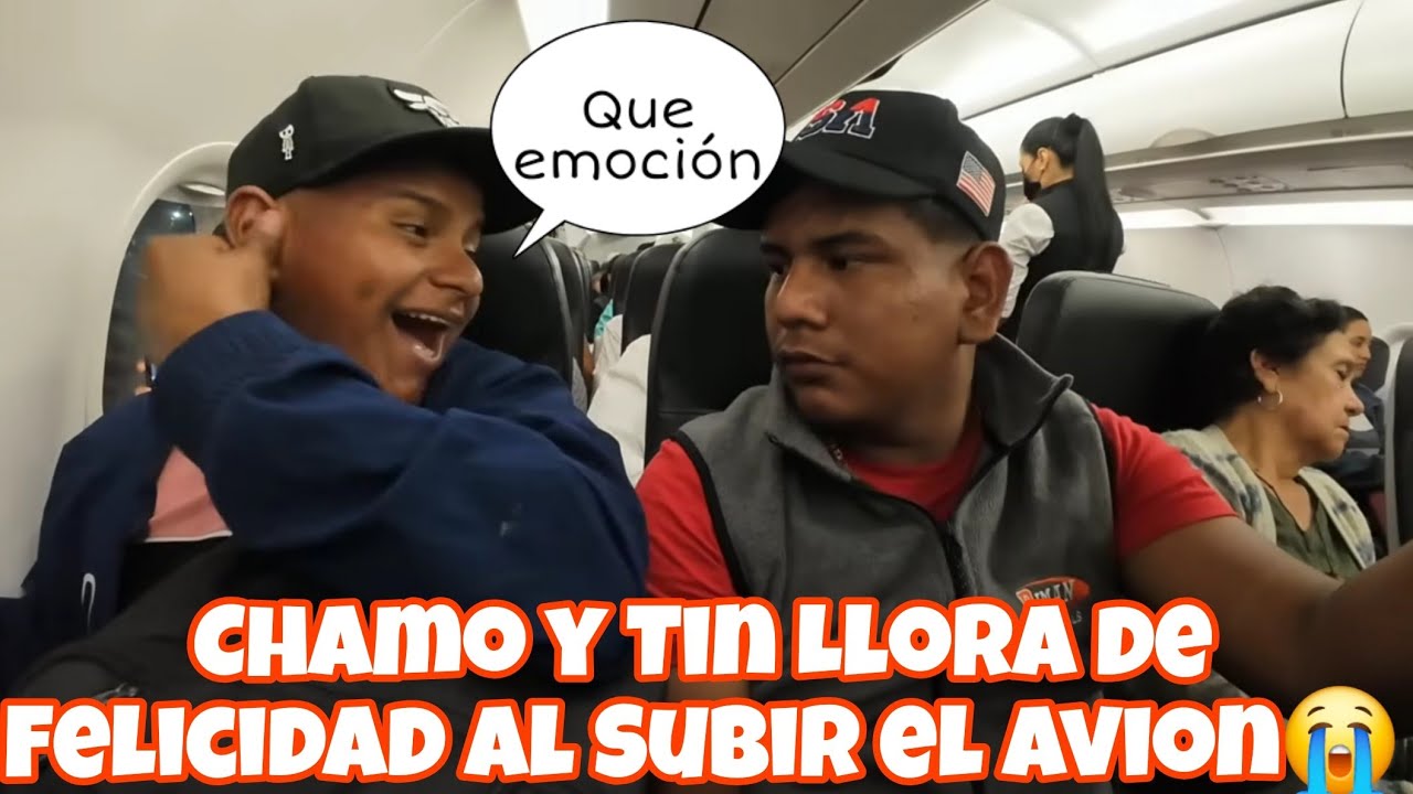 Chamo y Tin Terminaron Llorando de la Emocion😭Al subirse al AVIÓN Jamás imaginaron cumplir su sueño
