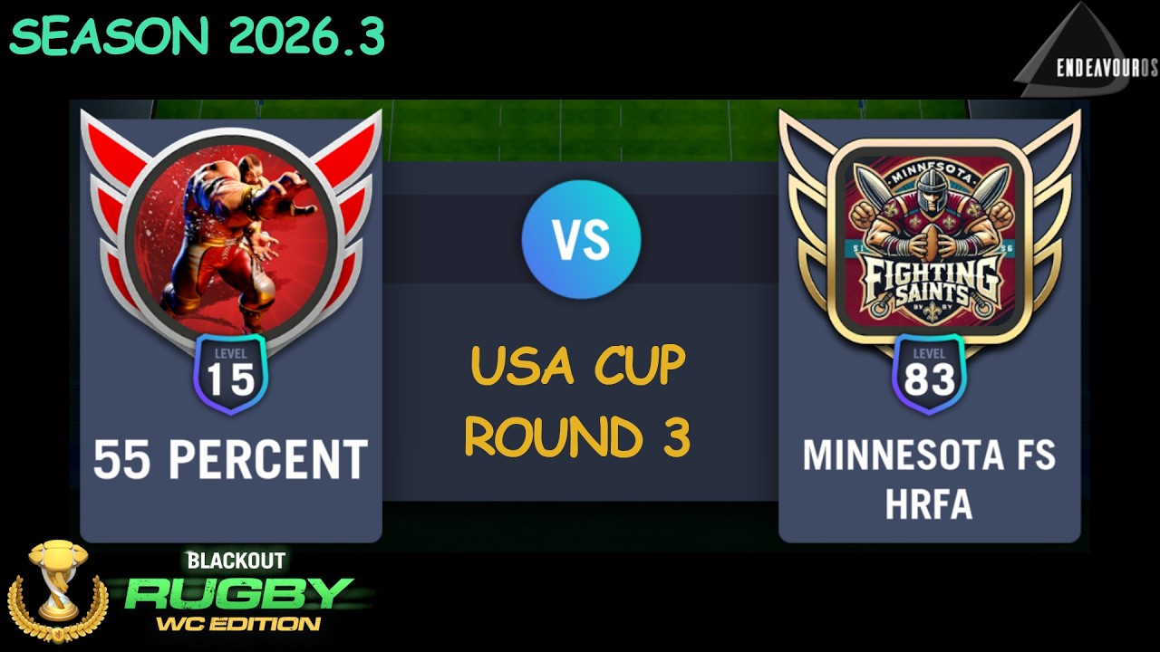 USA Cup Round 3: 55 Percent vs Minnesota Fighting Saints | Blackout Rugby