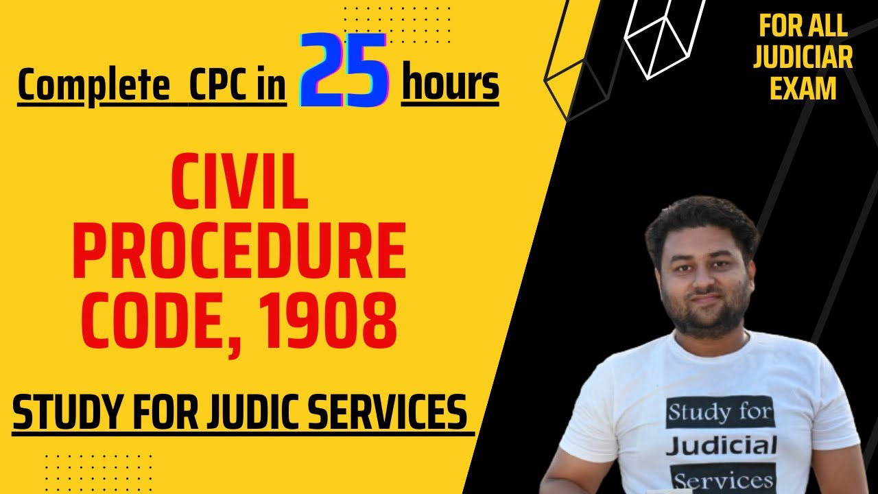Complete Civil Procedure Code 1908 for All Judiciary Exams #cpc #vishalsirjudiciary