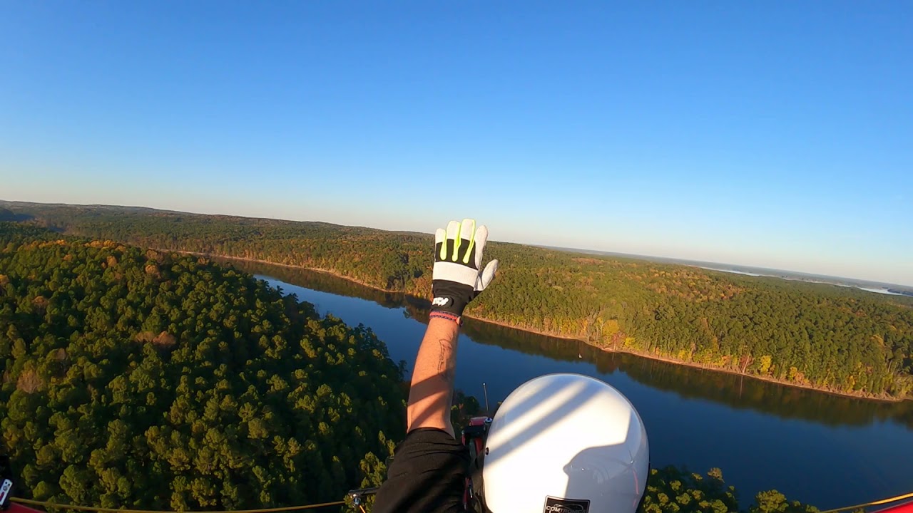 Low over the river