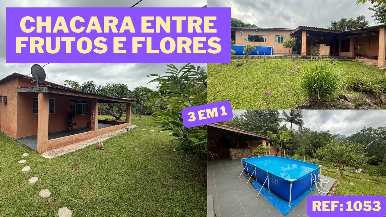 REF. 1053, CHACARA ENTRE FLORES E FRUTOS EM MIRACATU - SP, POR R$ 380.000,00.