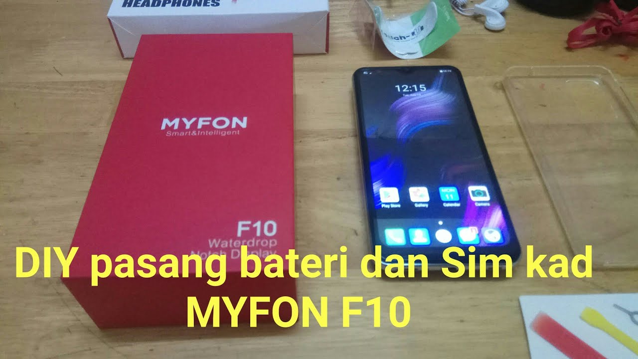 DIY pasang bateri & sim card pd MYFON F10 yg baru dapat#myfonf10 #myfon #F10 #pasangbateri
