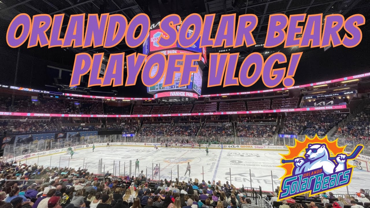 Orlando Solar Bears Game Experience! Orlando Solar Bears vs Florida Everblades Game 5 Playoff Vlog!