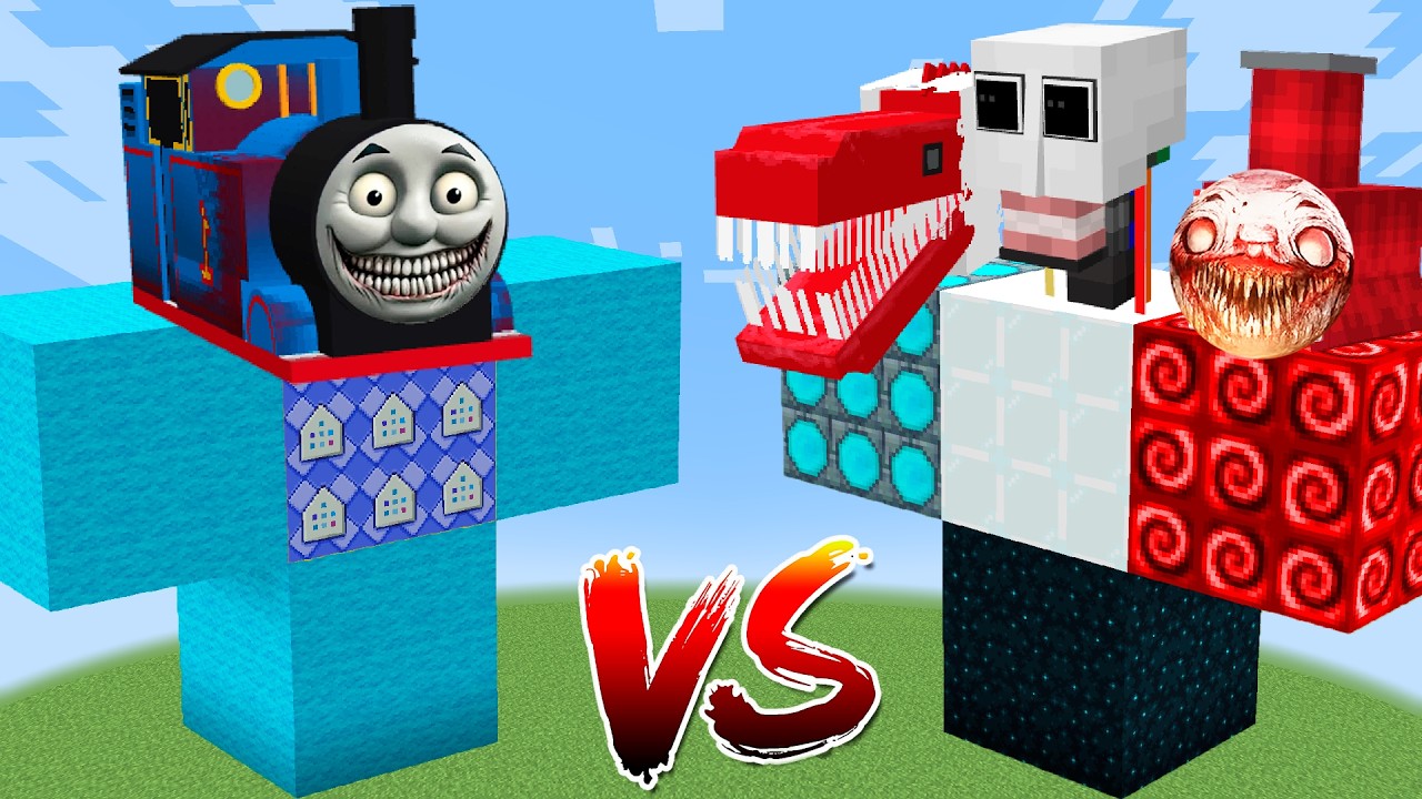 Thomas EXE vs All New Creepypasta Mobs - Minecraft Mob Battle!