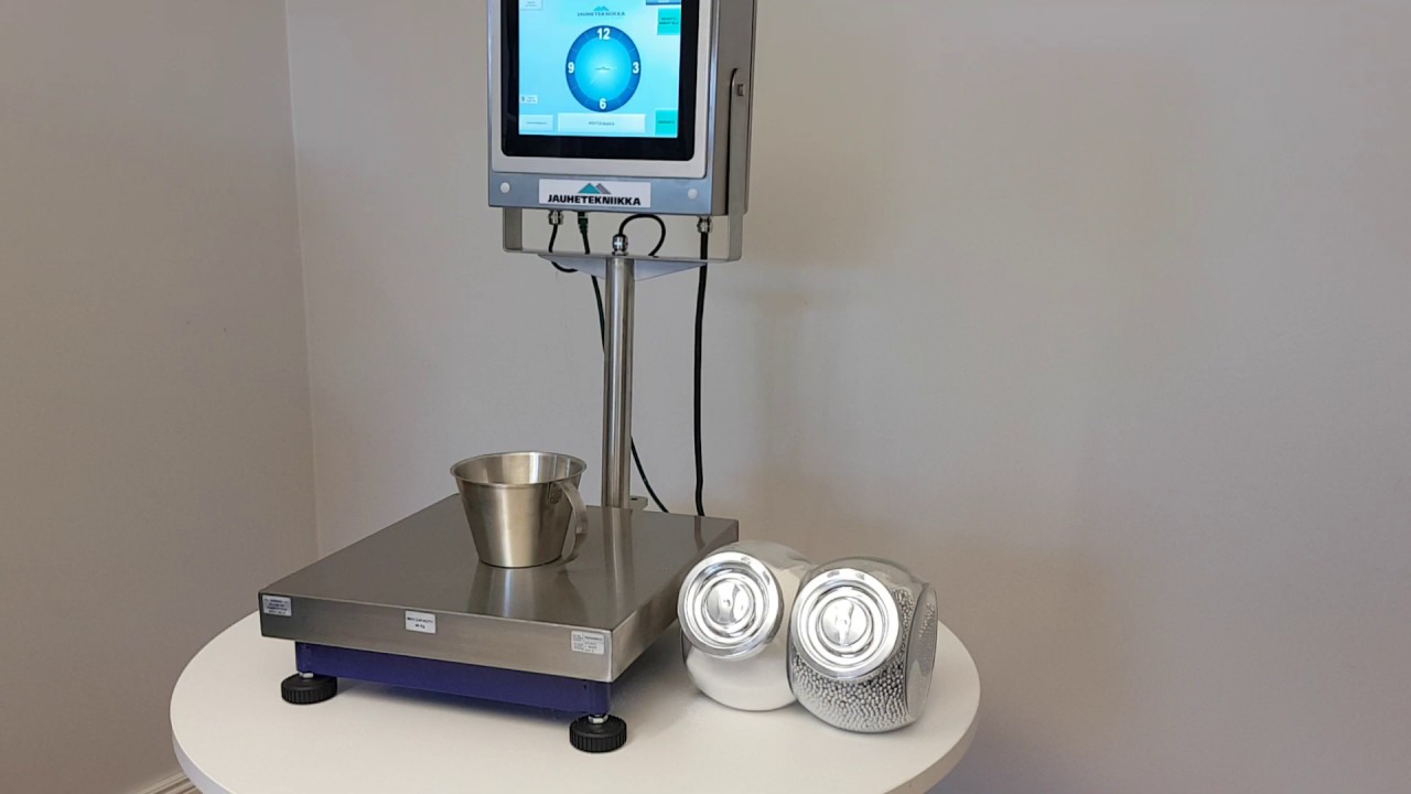 Powder Technic Recipe Controlled Table Scale,  operation