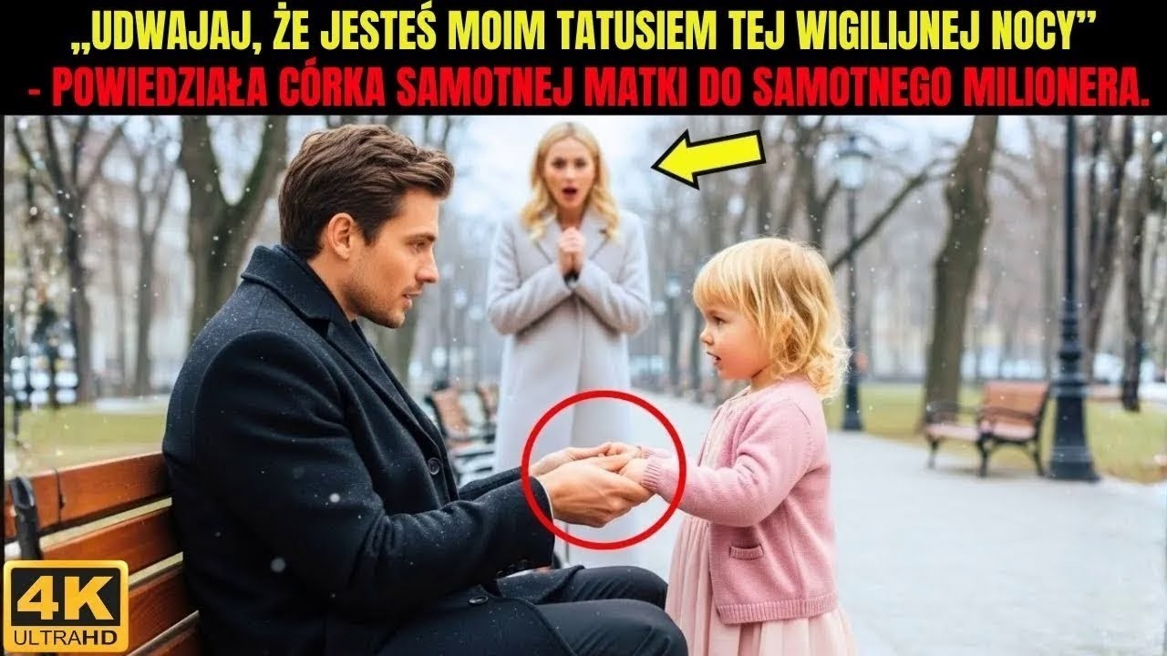 Udawaj, że jesteś moim tatusiem tej wigilijnej nocy” – powiedziała córka samotnej matki do samotnego