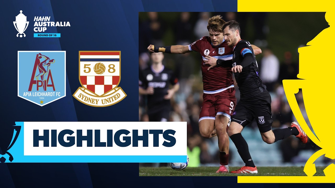 APIA Leichhardt vs Sydney United 58 | Highlights | Hahn Australia Cup Round of 16