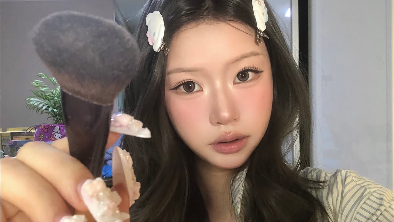 좋아하는 화장품들로 데일리 웜톤 메이크업 asmr