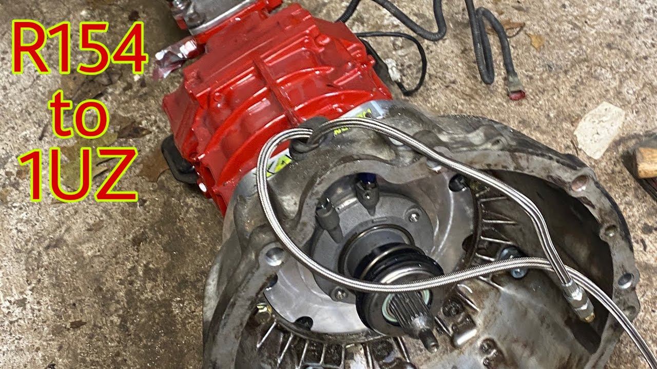 1UZ V8 Swapped Supra Часть 3: Адаптация и установка механической коробки передач R154.
