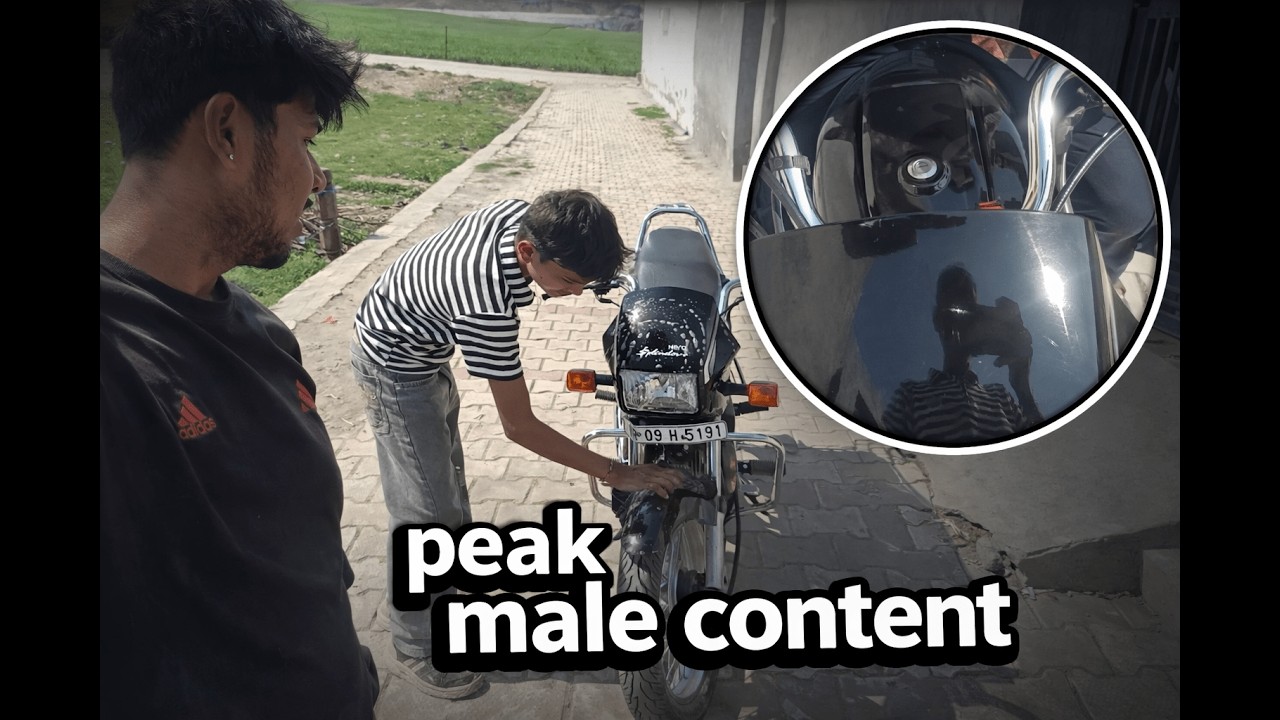 PEAK MALE CONENT  suplendor washing time  sunday || har mard ki psnfd bike spenldor+ @Badalfit69