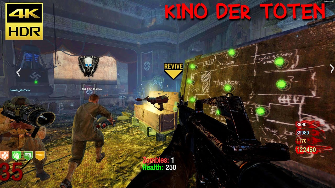 [NEW! 4K HDR] Kino Der Toten 4 Players Gameplay Online Plutonium