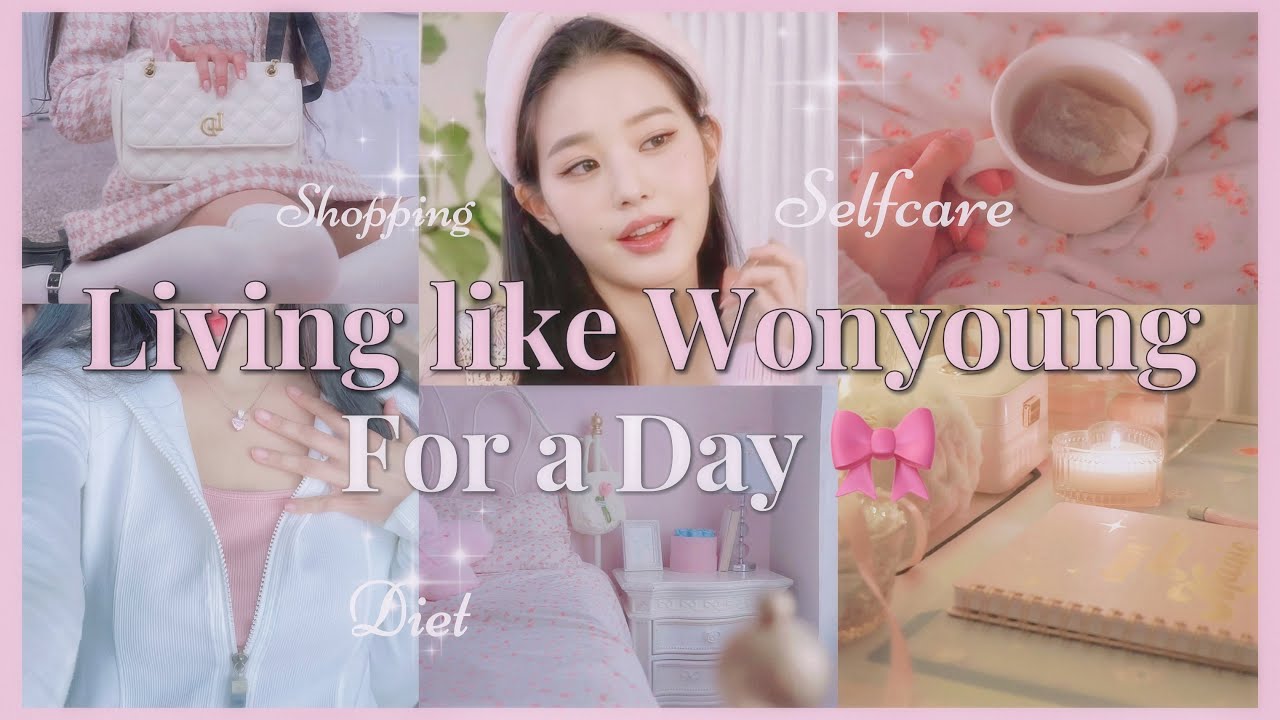 Living like Wonyoung for a day vlog 🎀 morning & night routine + diet ( wonyoungism motivation )