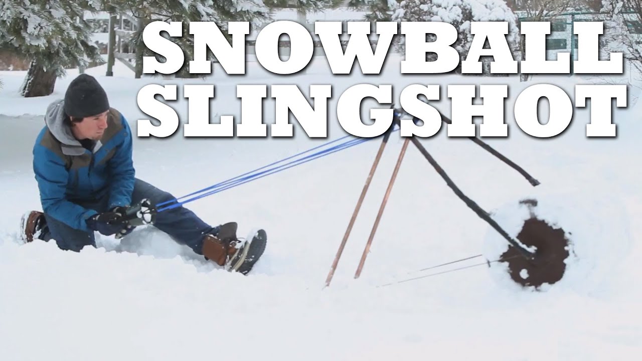 How to make a SNOWBALL SLINGSHOT