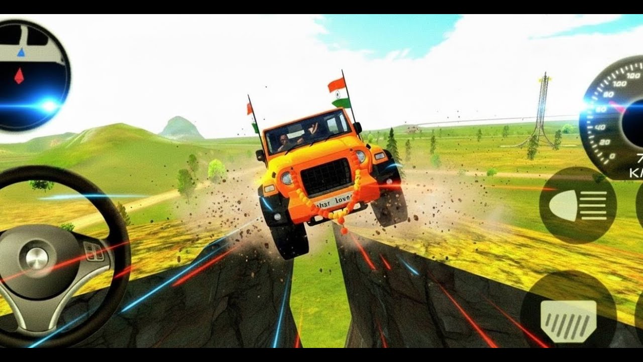Modified Mahindra Thar😈Games:Indian orange Thar (Gadi Wala Games) Car Game Android Game - #2026