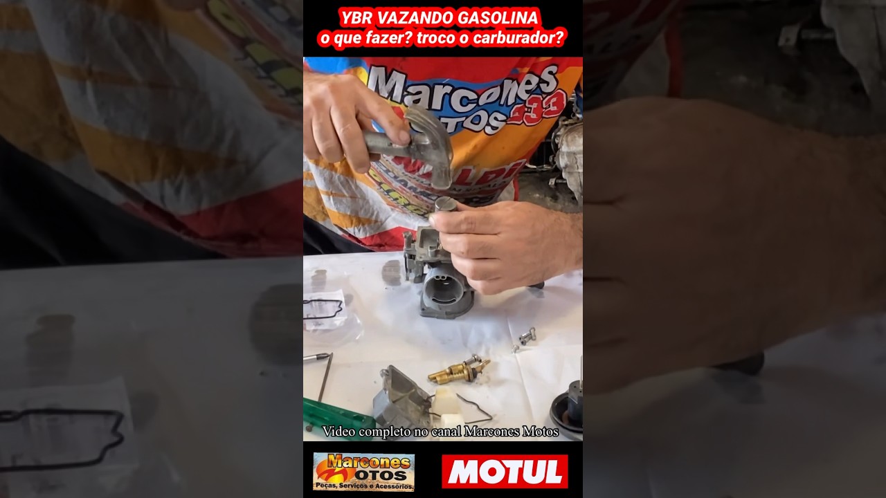QUANDO A YBR FACTOR VAZA GASOLINA PELO CARBURADOR - como resolver