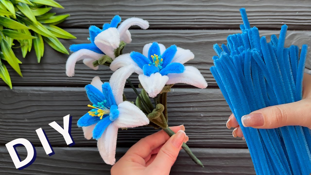 DIY Pipe Cleaner Crafts How to Make Easy Flower from Chenille Stems Pipe Cleaner Flowers Ideas