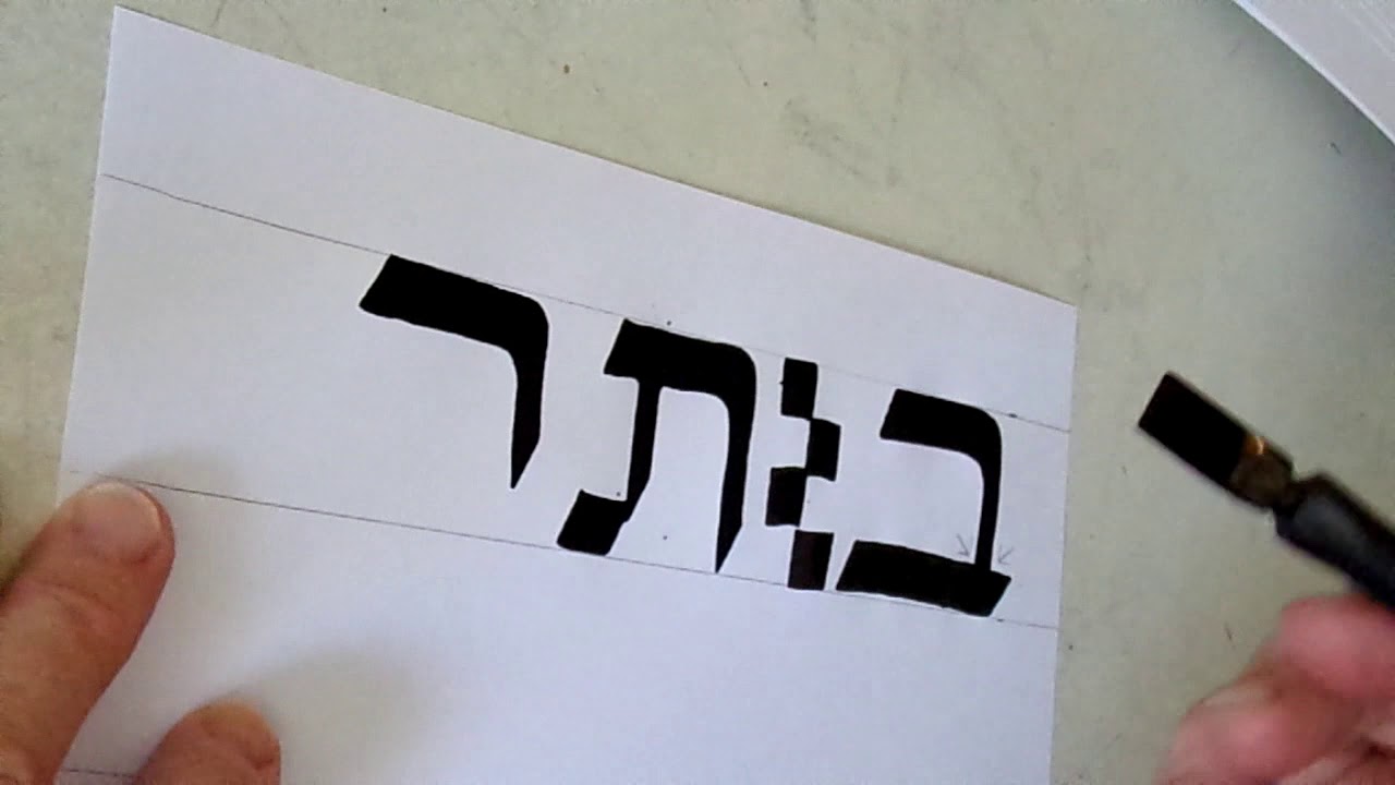 Lesson 4- Resh-based letters, Bet, Tof, Kuf, Pey, Pey Sofit, Lamed
