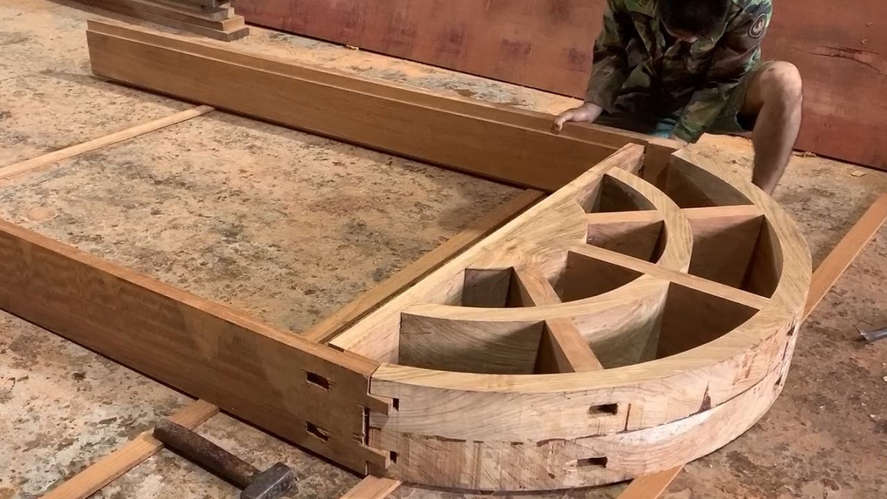 Amazing Carpenters Woodworking Techniques Extremely High - Making Curved Wooden Is Extreme Difficult