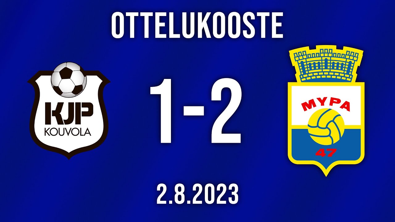 Ottelukooste: KJP 1-2 MyPa (0-1) | 2.8.2023