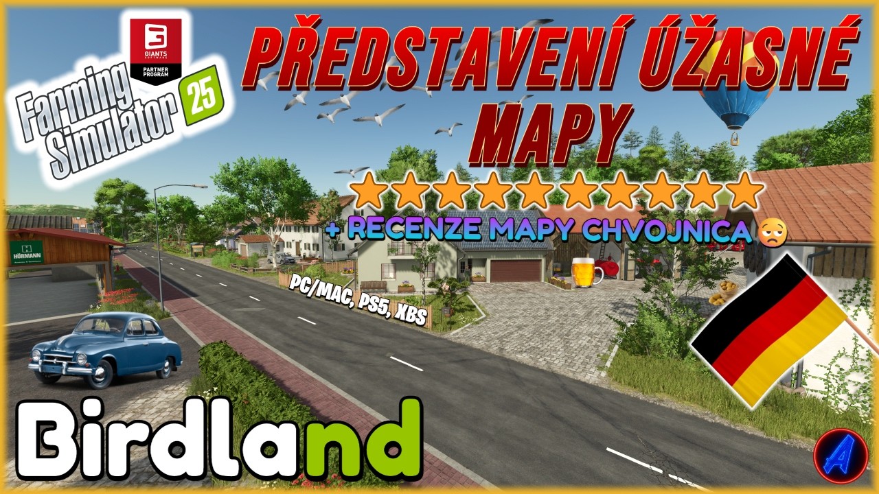 PŘEDSTAVENÍ MAPY - Birdland + recenze mapy Chvojnica - Farming Simulator 25 CZ/SK