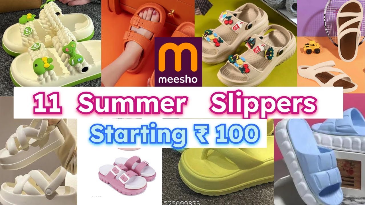 ✨ SUMMER  Slippers From Meesho 🌸|| Affordable slippers ✨|| #meeshocreator #meeshocreatorclub