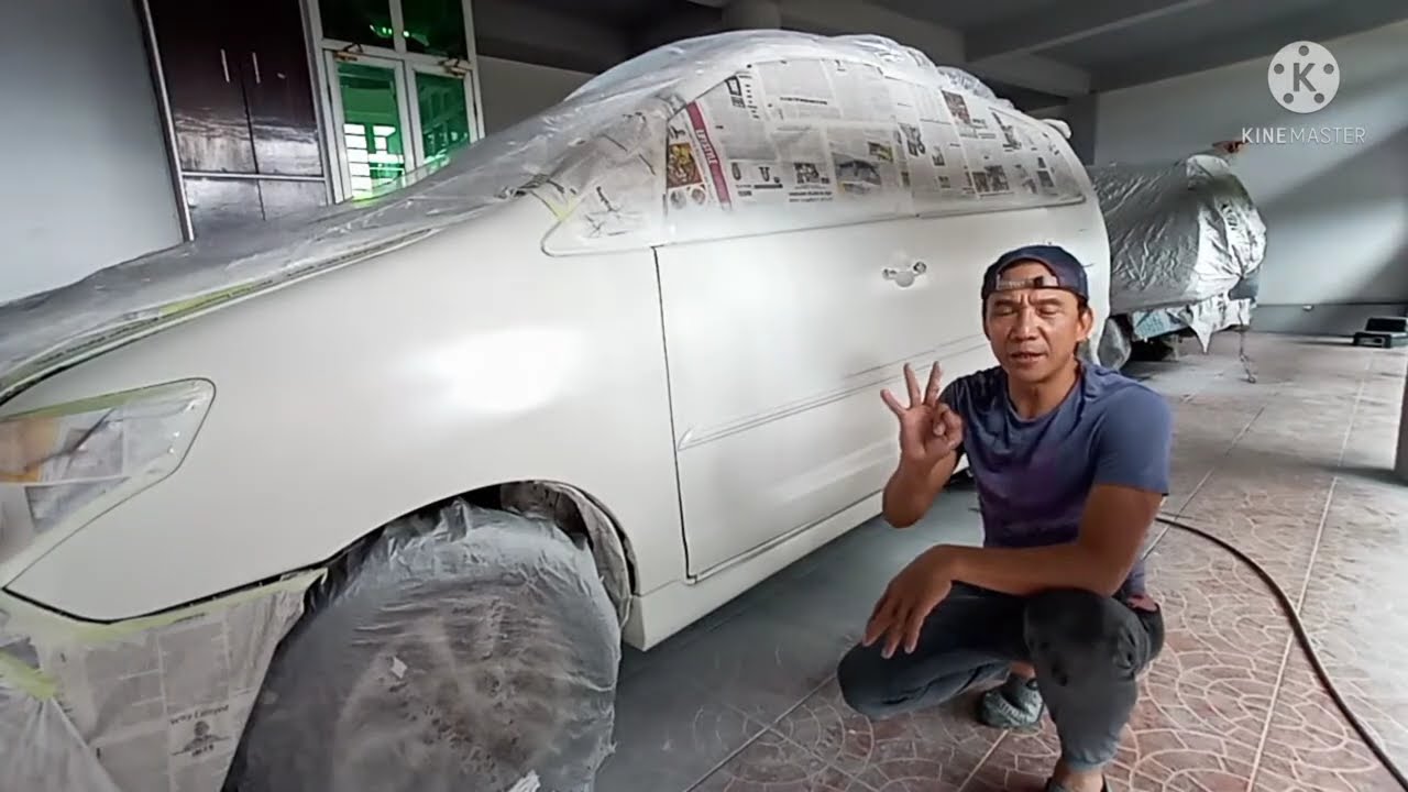 paano ba binoboga ang kulay na pearl white #toyota#innova