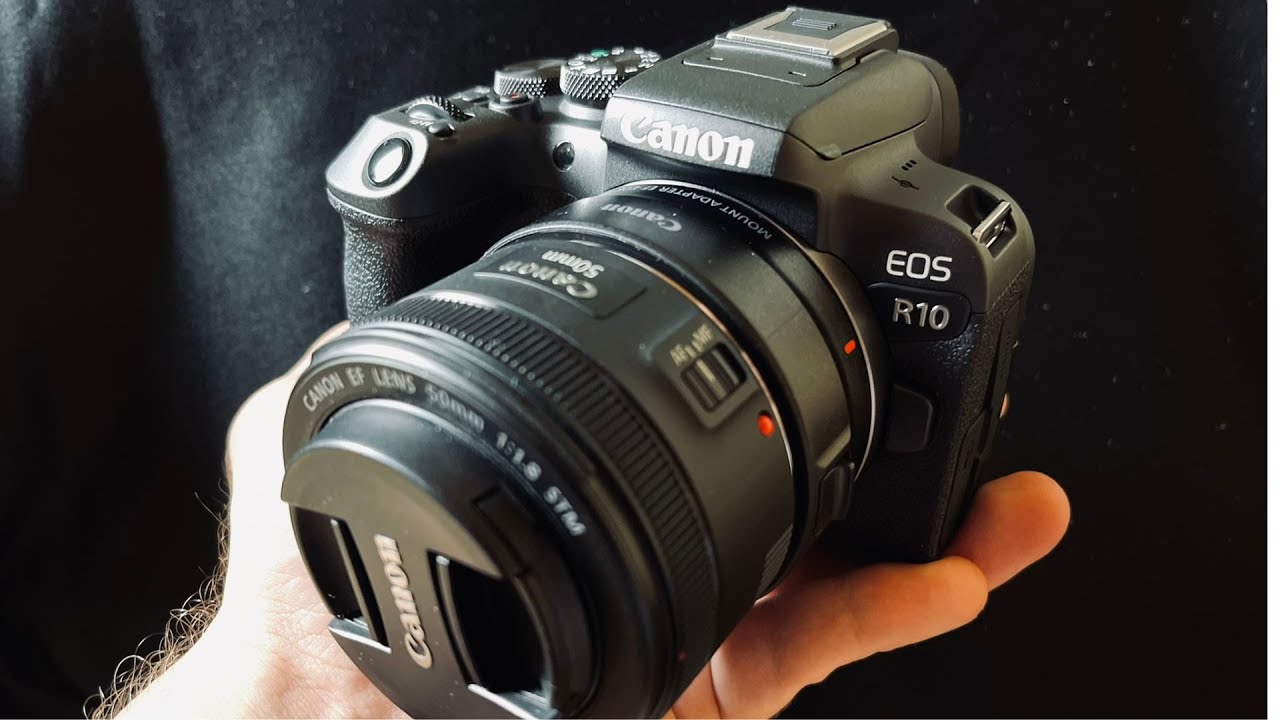 Canon EOS R10 unboxing and the 18-45 mm rf-s lens with canon adapter