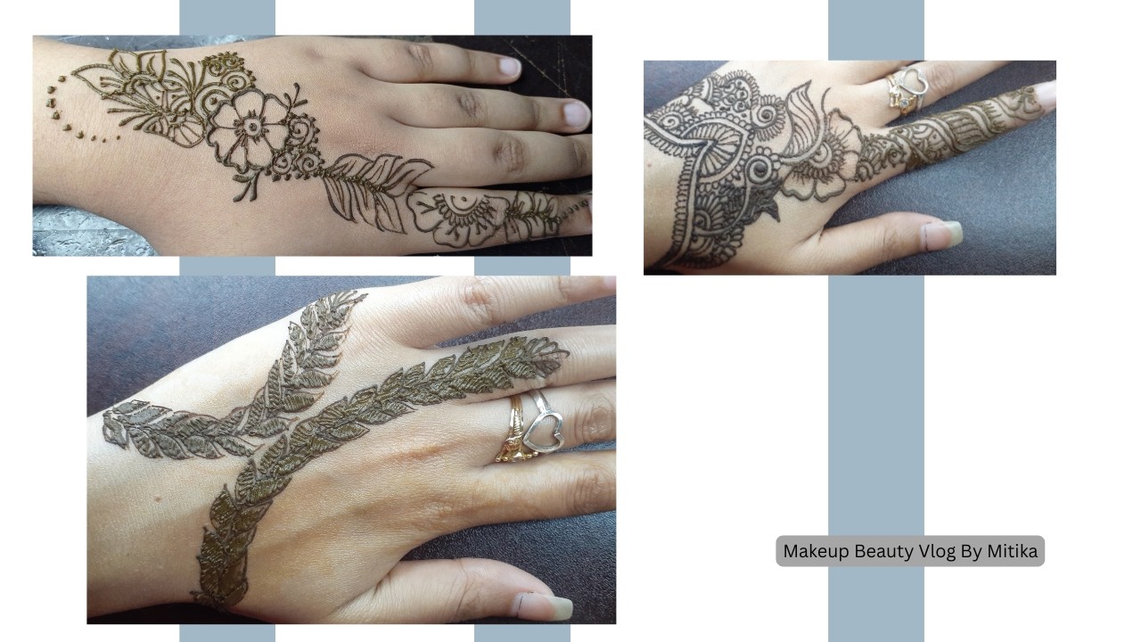 Simple & Stylish Eid Mehendi Design 🌙 | Step By Step Mehndi Tutorial