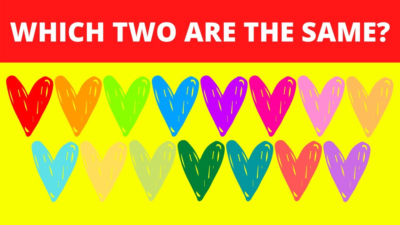 WHICH TWO ARE THE SAME? PART 2